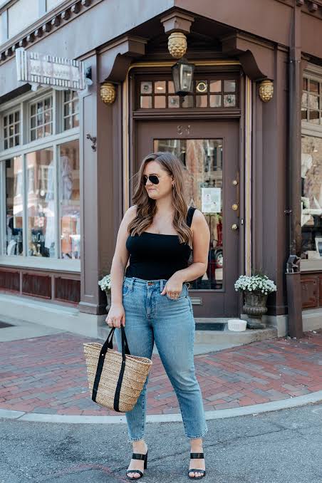 Classic Denim and Square Neck Tank for Brewery Outing Classic Denim and Square Neck Tank for Brewery Outing — Brewery Outfits