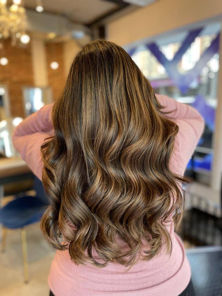 Rich Caramel and Honey Blonde Balayage — Brunette Balayage
