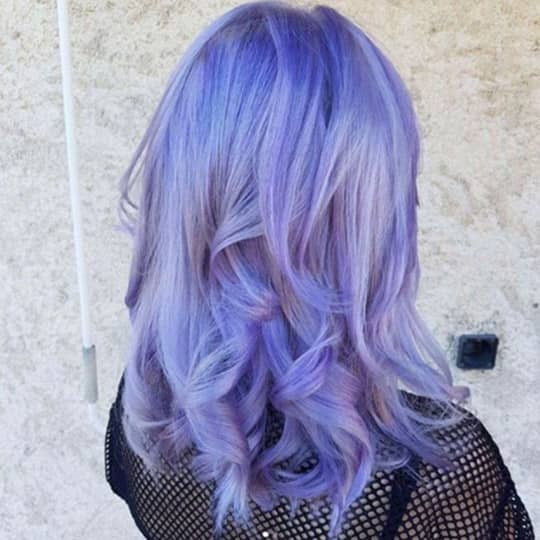 Ethereal Pastel Purple with Wispy Bangs Ethereal Pastel Purple with Wispy Bangs — Pastel Purple Hair