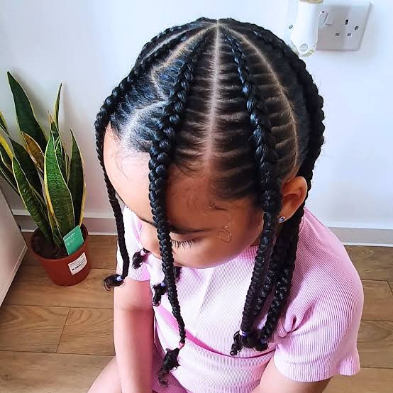 Cornrows Transitioning into Braids Cornrows Transitioning into Braids — Tween Hairstyles