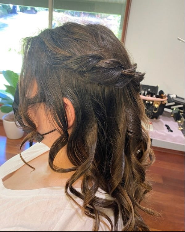 Headband Half Up Half Down Curls Headband Half Up Half Down Curls — Half Up Half Down Thin Hair
