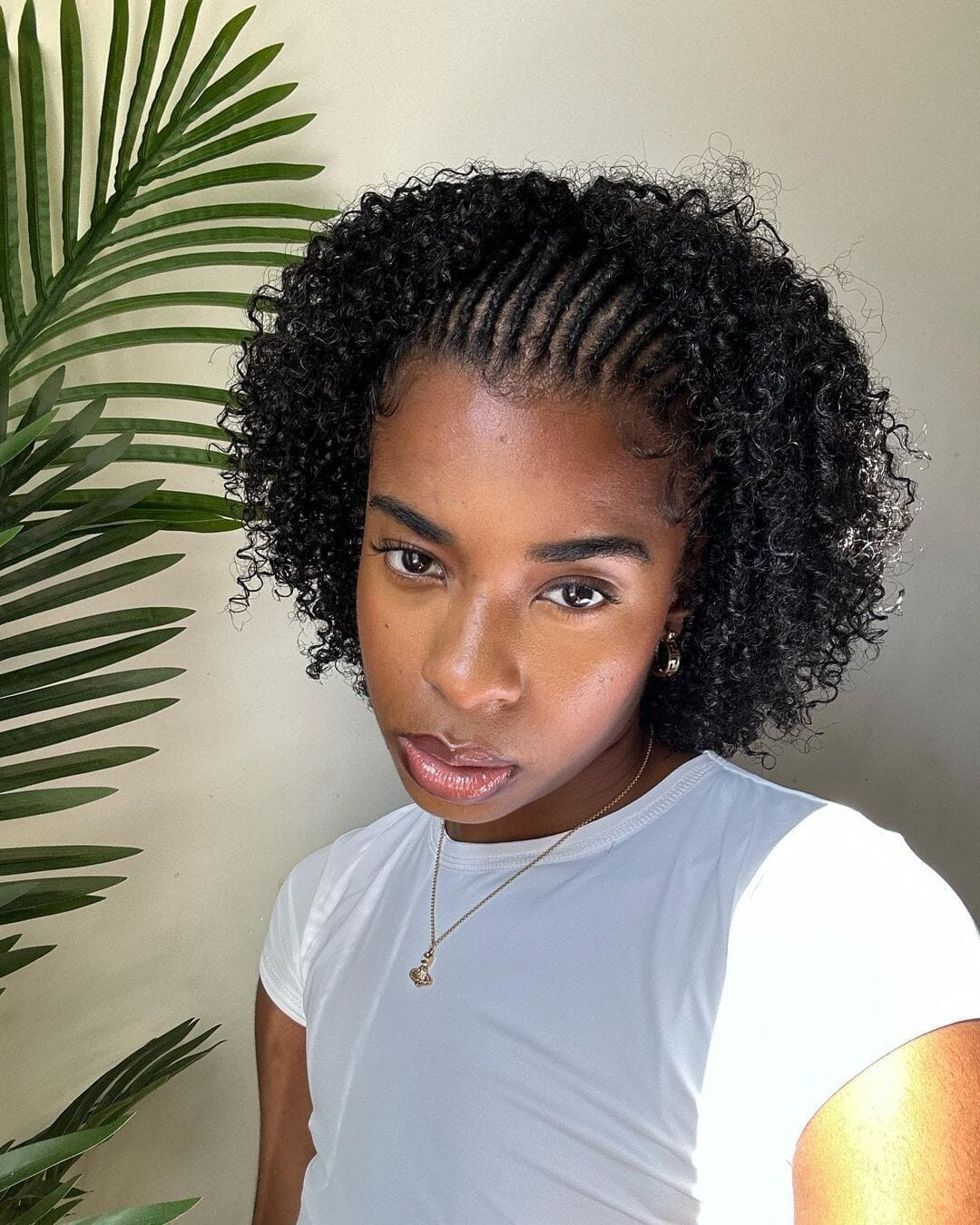 Braids and Curls Around Collarbone Braids and Curls Around Collarbone — High School Hairstyles