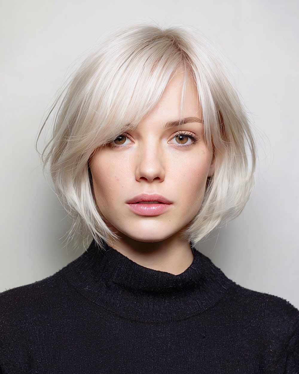 Platinum Bob With Volume — Bob for Fine Hair