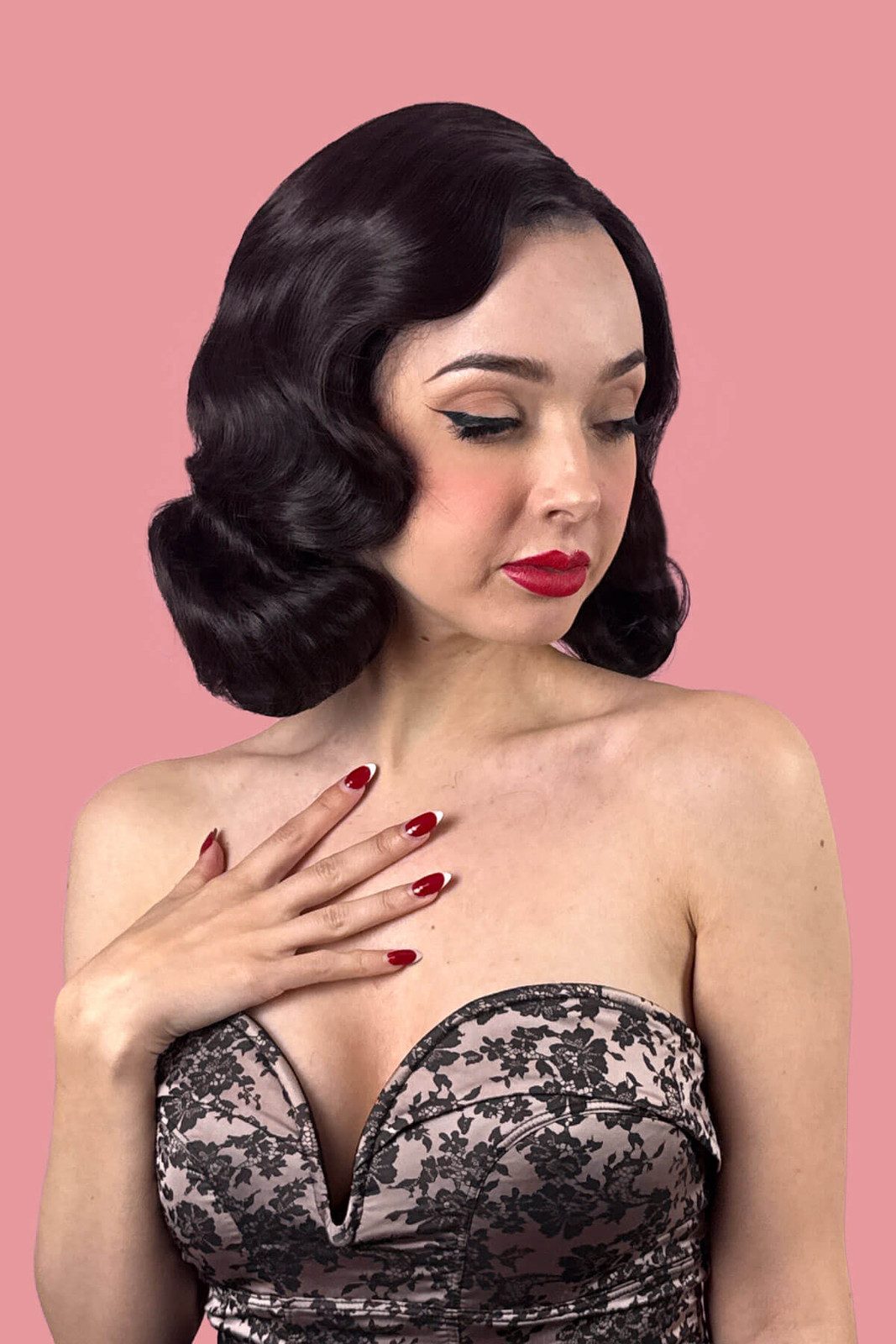 Vintage Finger Wave Bob Wig Vintage Finger Wave Bob Wig — Lace Front Wig Styles