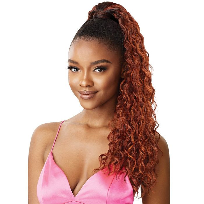 Vibrant Copper Red Curly Ponytail — Wrap Around Ponytail