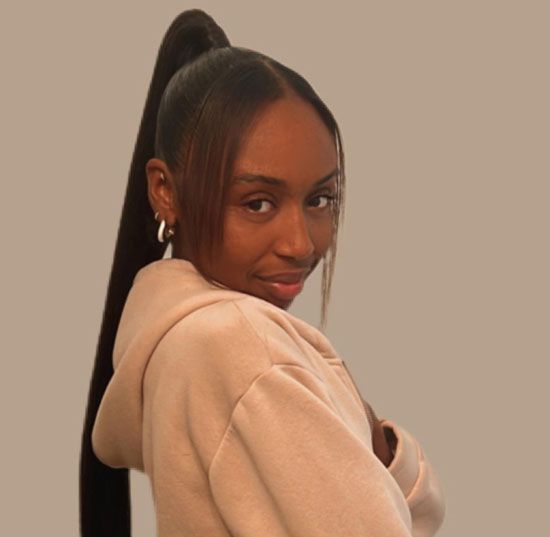 Sleek Ponytail With Wispy Bangs — Genie Ponytail
