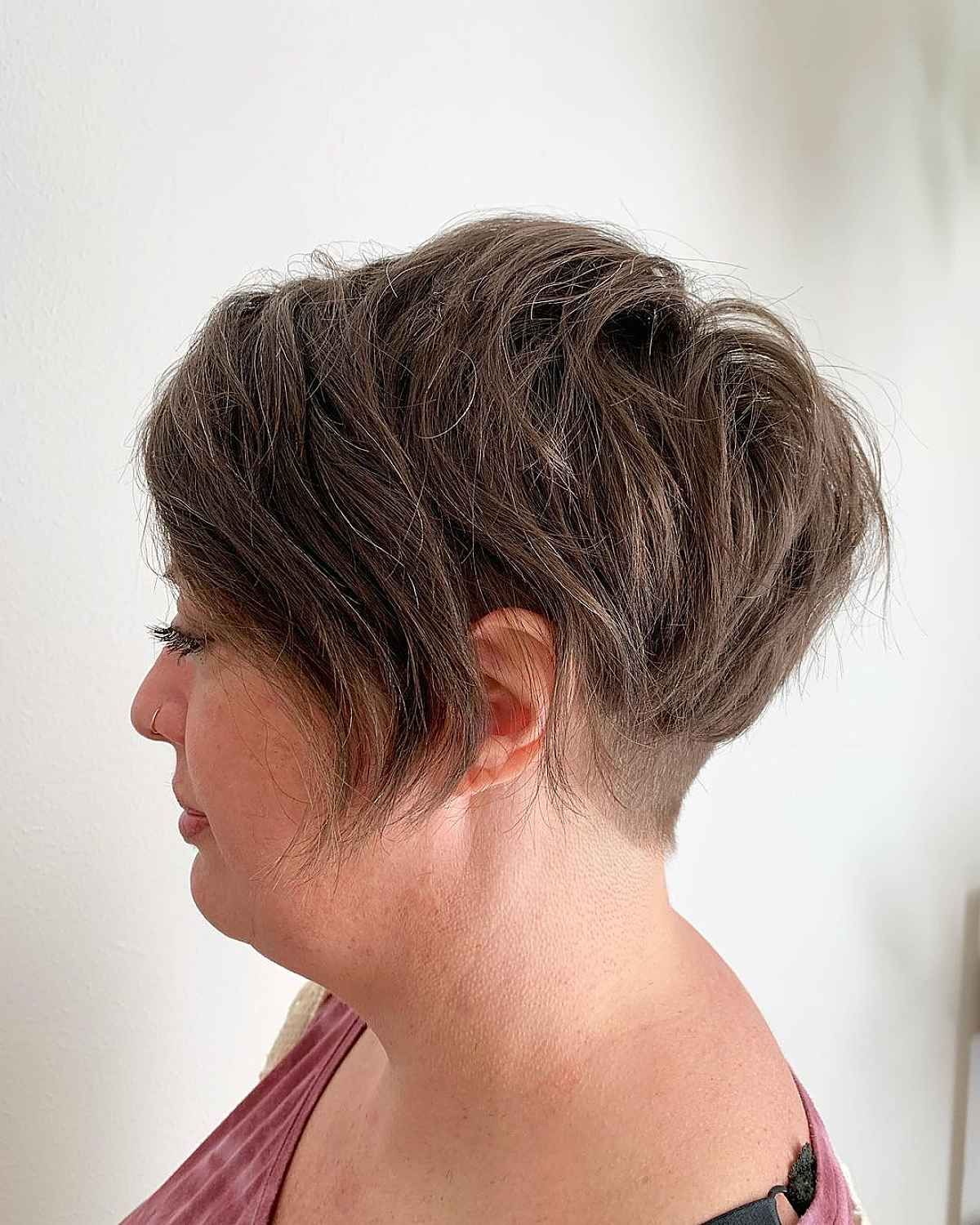 Dark Brown Visual Idea — Hairstyles for Double Chin