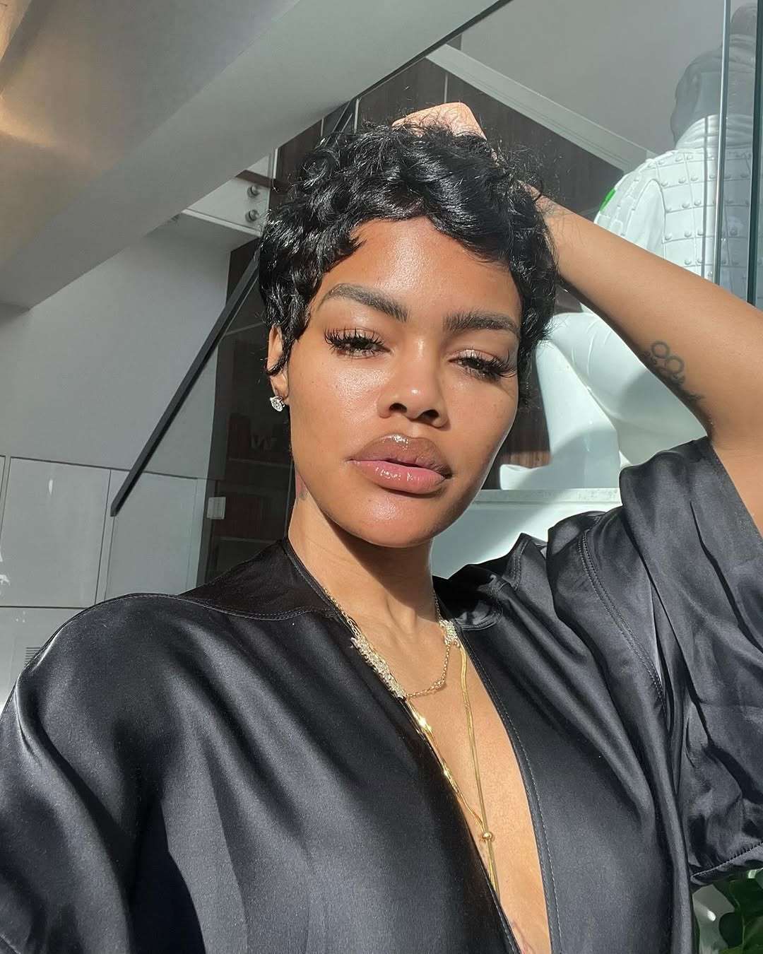 Soft Wavy Pixie With Side Bangs — Curly Pixie