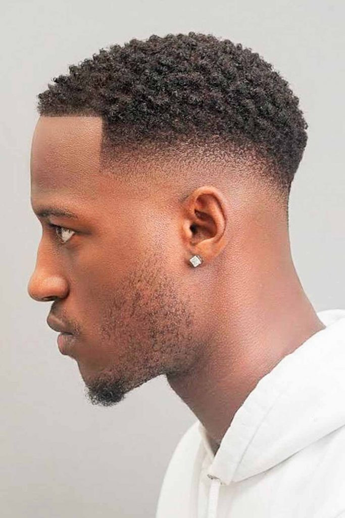 Precise Fade With Middle Part — Black Men Haircuts