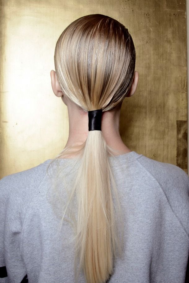 Mid-Back Visual Idea — Low Ponytail with Bow
