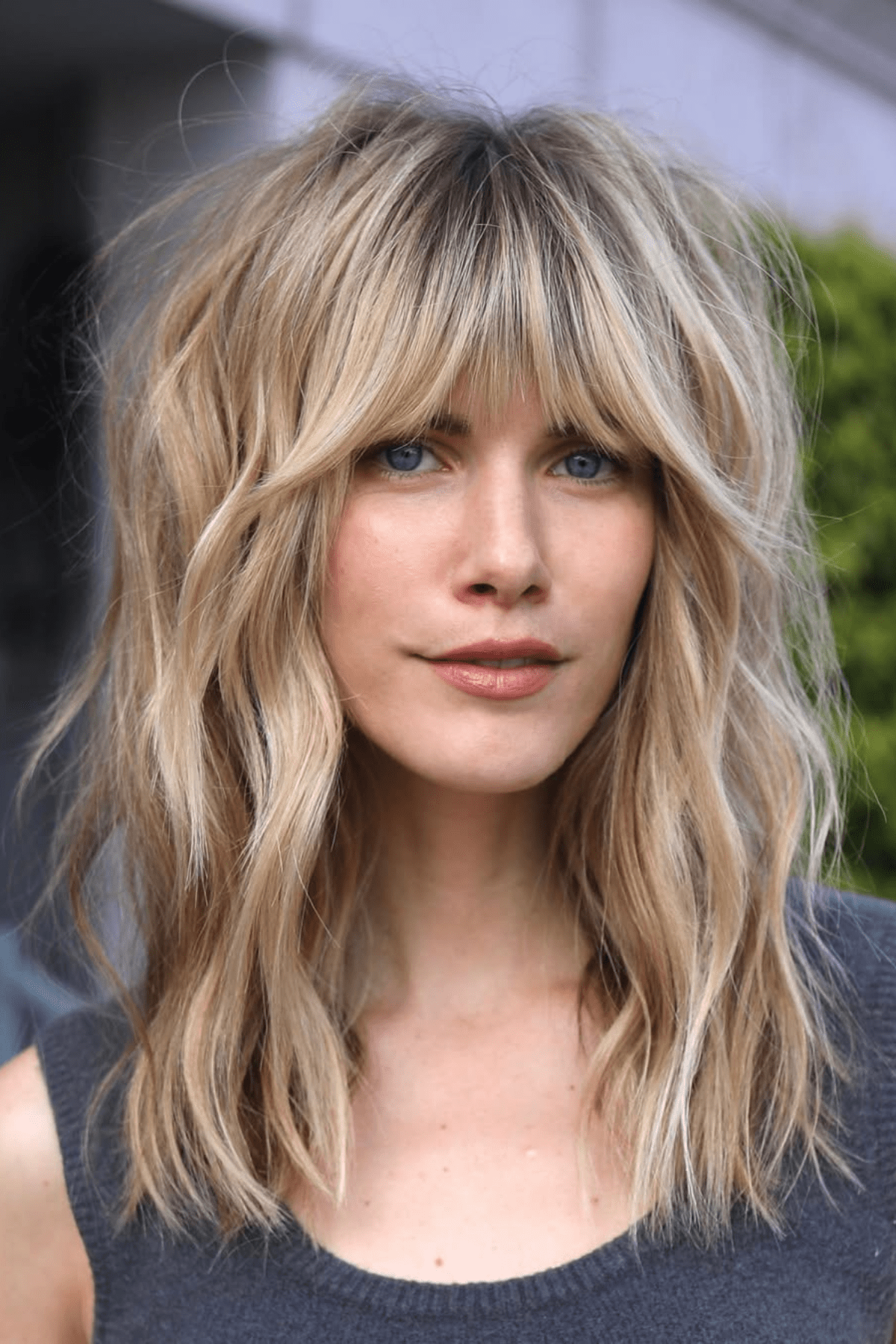 Textured Shag With Ash Blonde Tones Textured Shag With Ash Blonde Tones — Hairstyles for Frizzy Hair