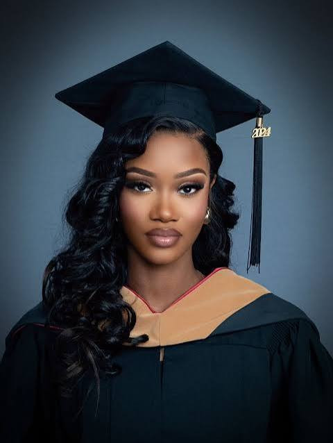 Loose Curls with Curtain Bangs Loose Curls with Curtain Bangs — Graduation Hairstyles with Cap