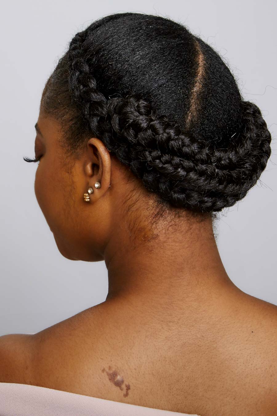 Neck Length Visual Idea — Crown Braid