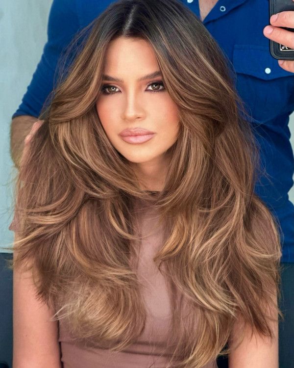 Mid-Back Visual Idea Mid-Back Visual Idea — Hair Color for Warm Skin Tone