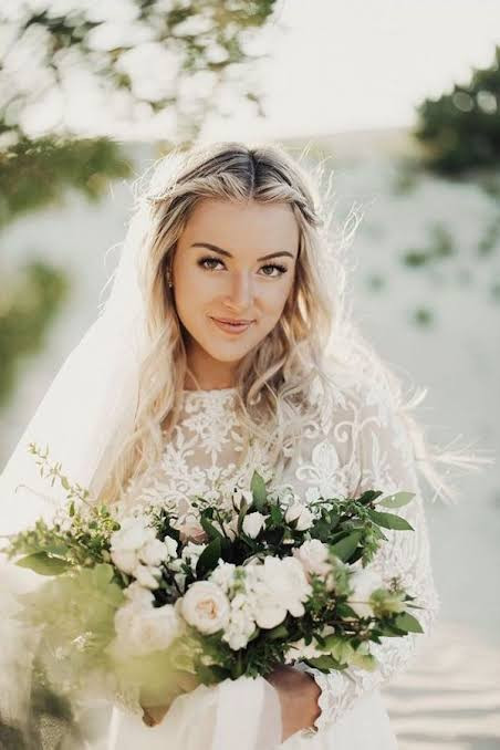 Half-Up with Braided Accents Half-Up with Braided Accents — Wedding Hairstyles with Veil