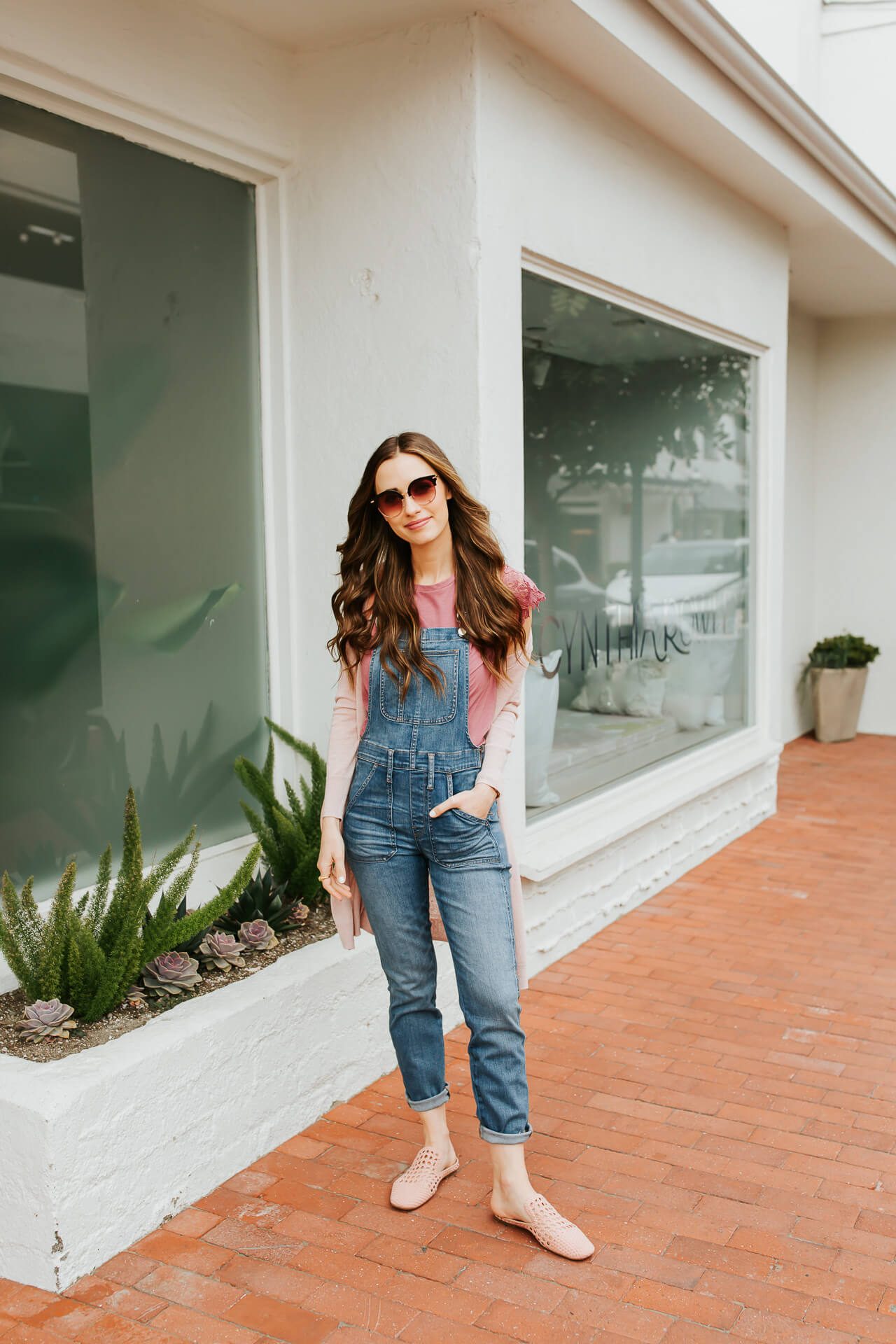 Pink Ballet Flats Outfit Idea Pink Ballet Flats Outfit Idea — Overall Outfits