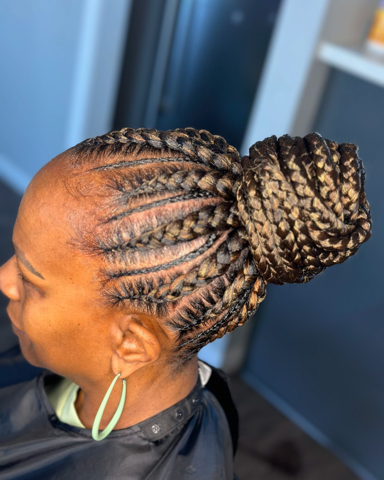 Long Flowing Braids With Loose Ends Long Flowing Braids With Loose Ends — Braids Over 50