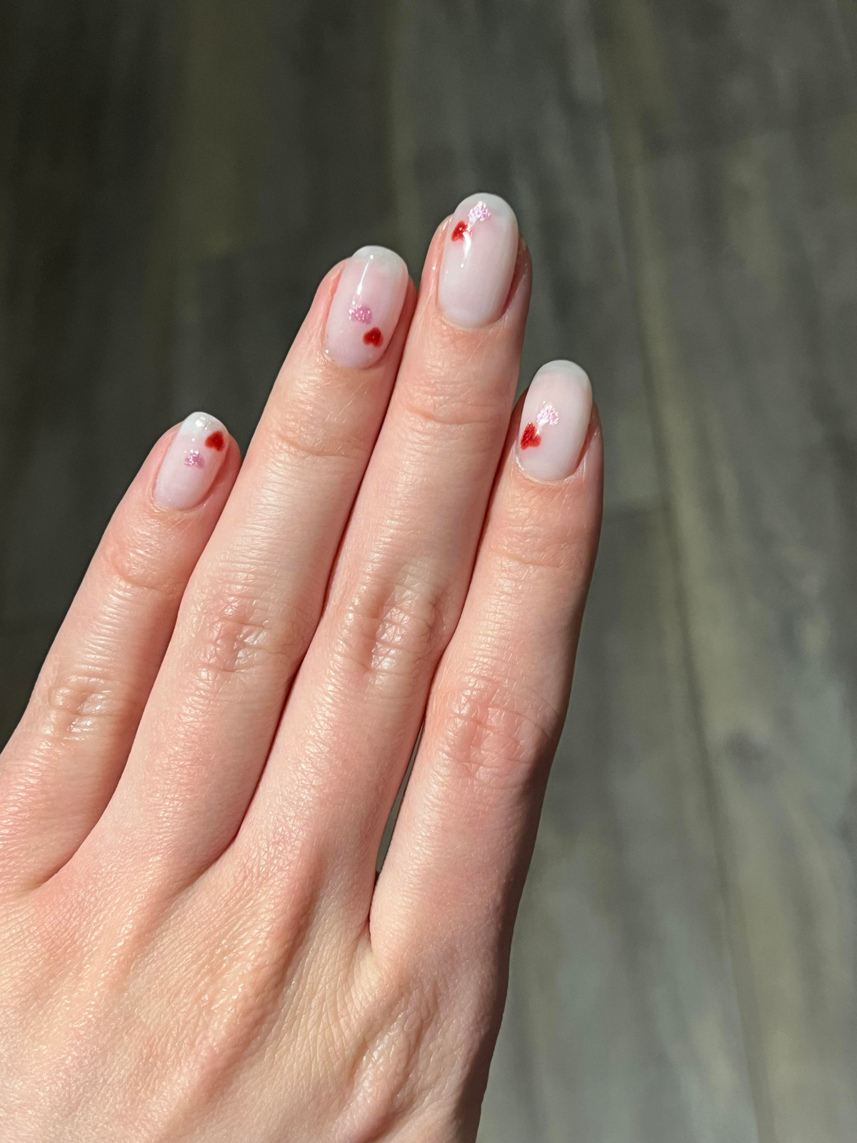 Glossy With Subtle Shimmer Visual Idea Glossy With Subtle Shimmer Visual Idea — Nails for Small Hands