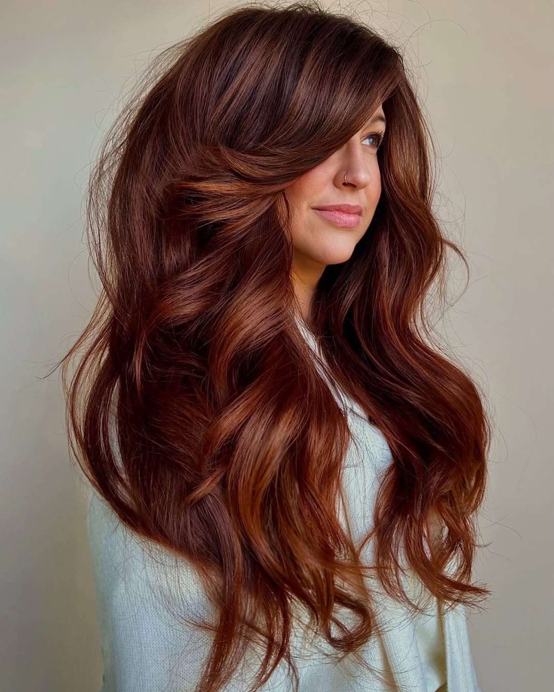 Rich Auburn With Copper Undertones Rich Auburn With Copper Undertones — Red Highlights