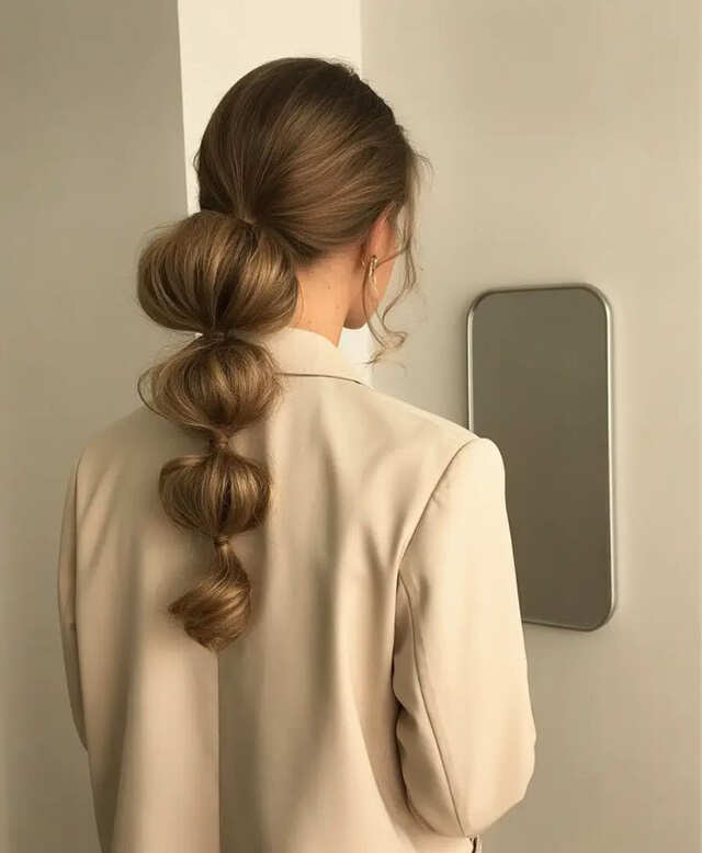 The Creative Side Bubble Ponytail The Creative Side Bubble Ponytail — Work Hairstyles