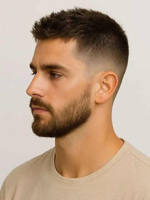 Crew Cut With Textured Top Visual Idea