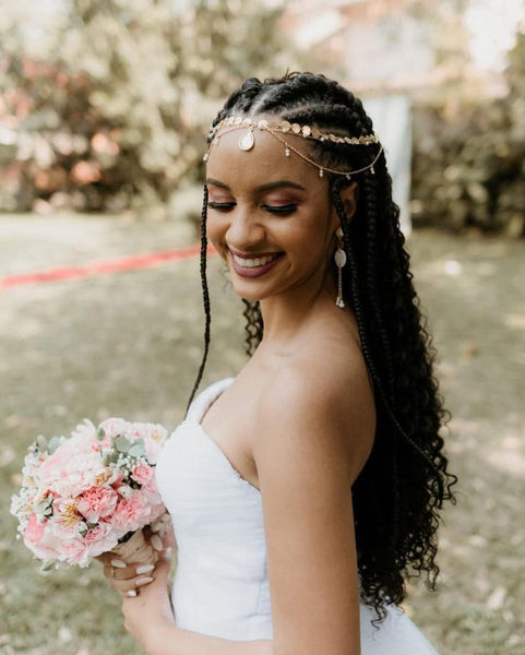 Black Visual Idea — Braids for Wedding