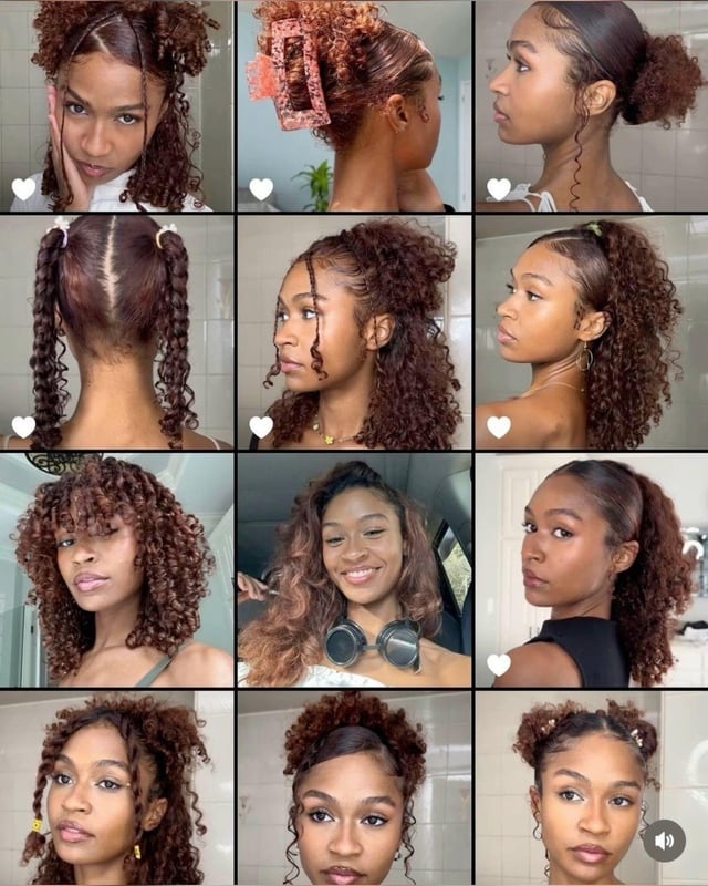 Variety of Loose Curls and Styles Variety of Loose Curls and Styles — 4B Hairstyles