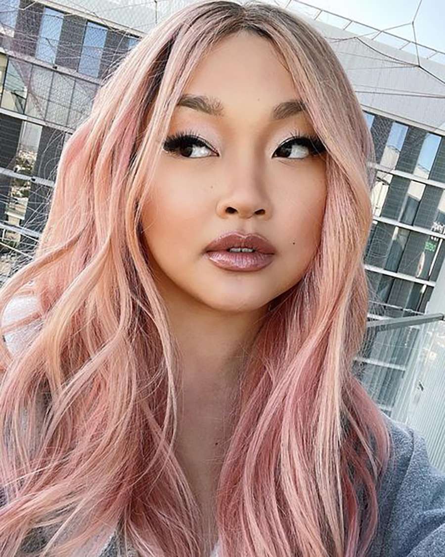 Soft Pastel Pink Mid-Back Waves — Pastel Hair