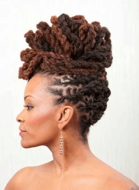 High Updo With Textured Coil Details — Natural Hair Wedding Styles
