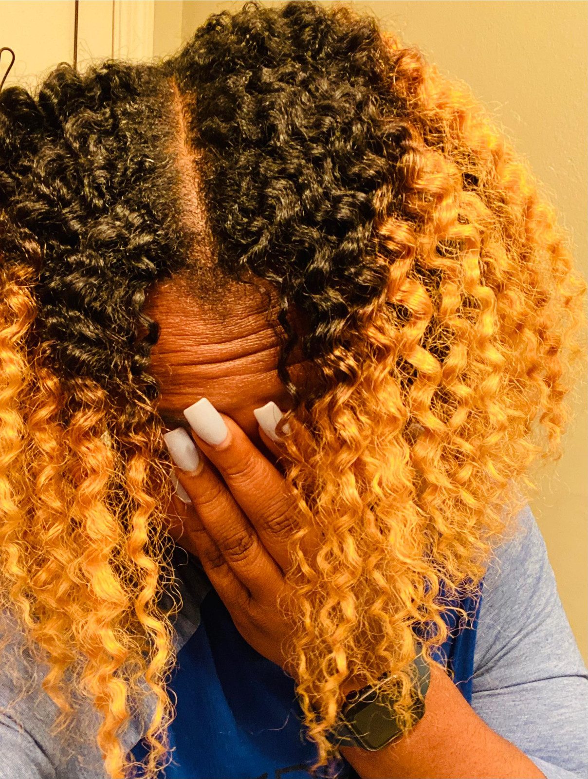 Two-Tone Braid Out