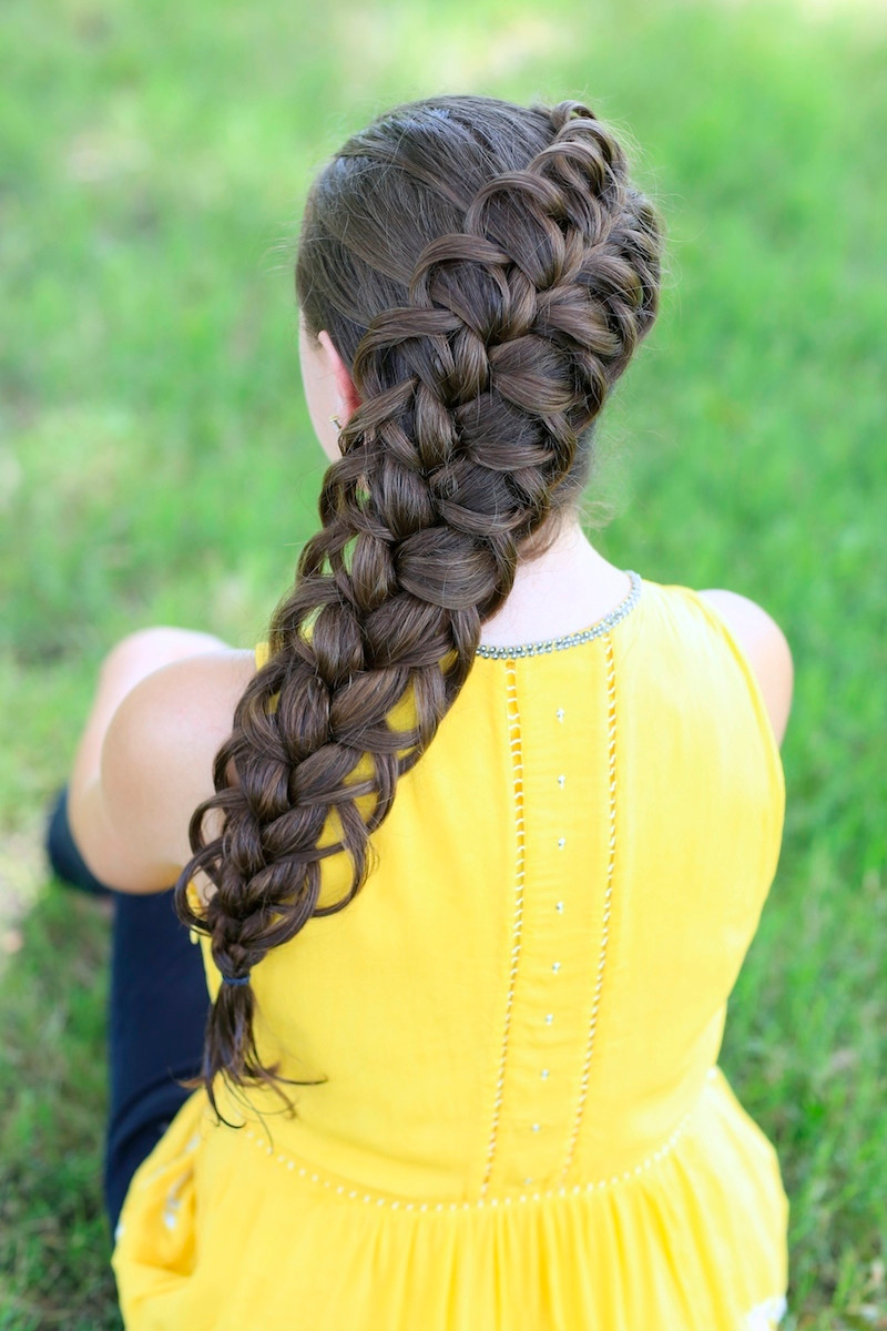 Intricate Dark Brown Side Braid Intricate Dark Brown Side Braid — Track Hairstyles