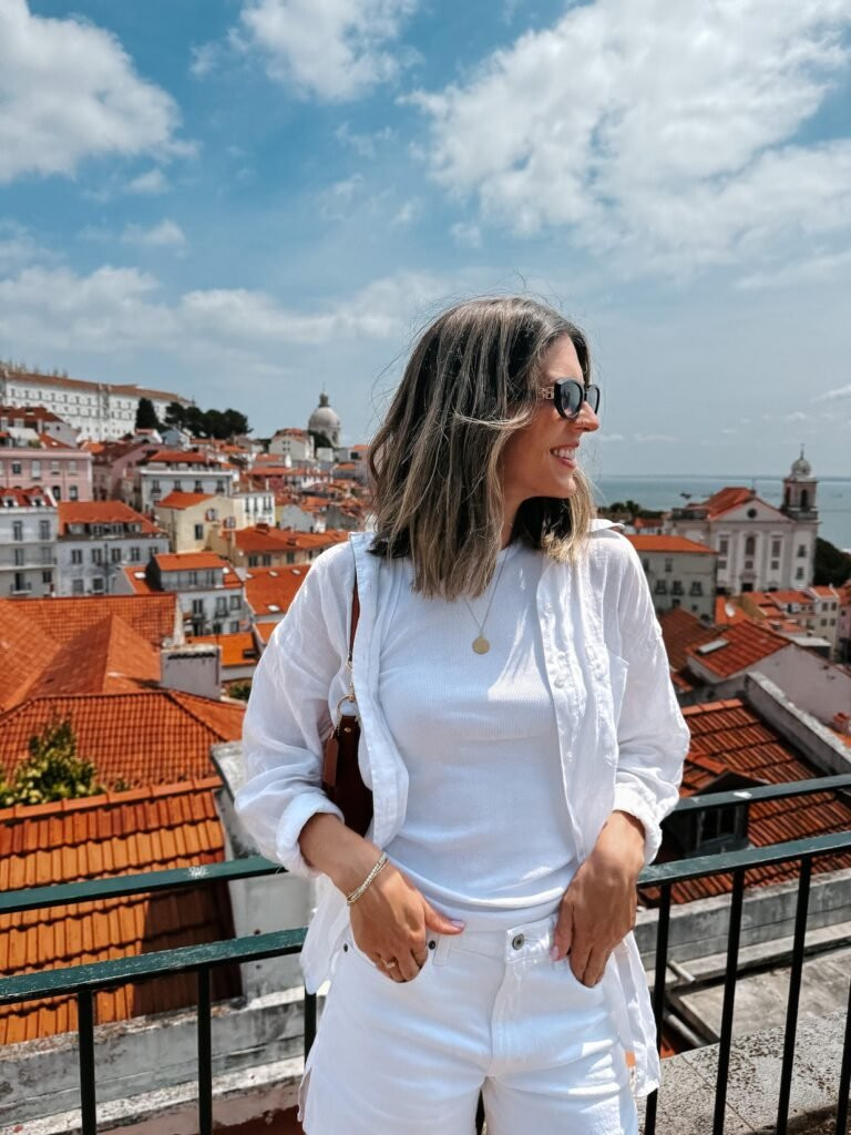 Olive Wrap Dress for Vineyard Visits — Portugal Outfits