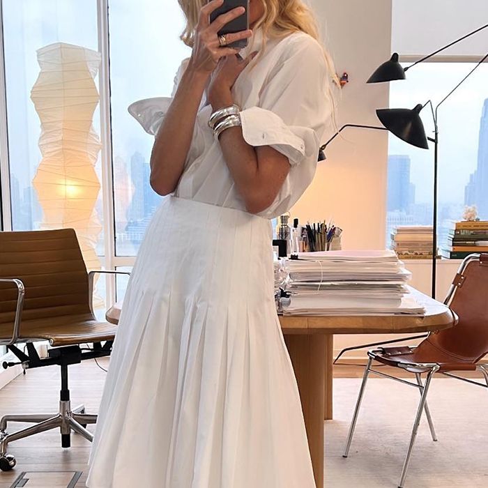 Monochromatic White Pleated Skirt Ensemble Monochromatic White Pleated Skirt Ensemble — J Crew Outfits