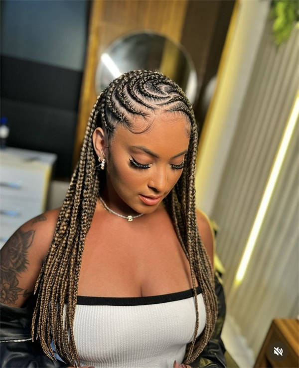 Mid-Back Braids with Dimension Mid-Back Braids with Dimension — Tribal Braids