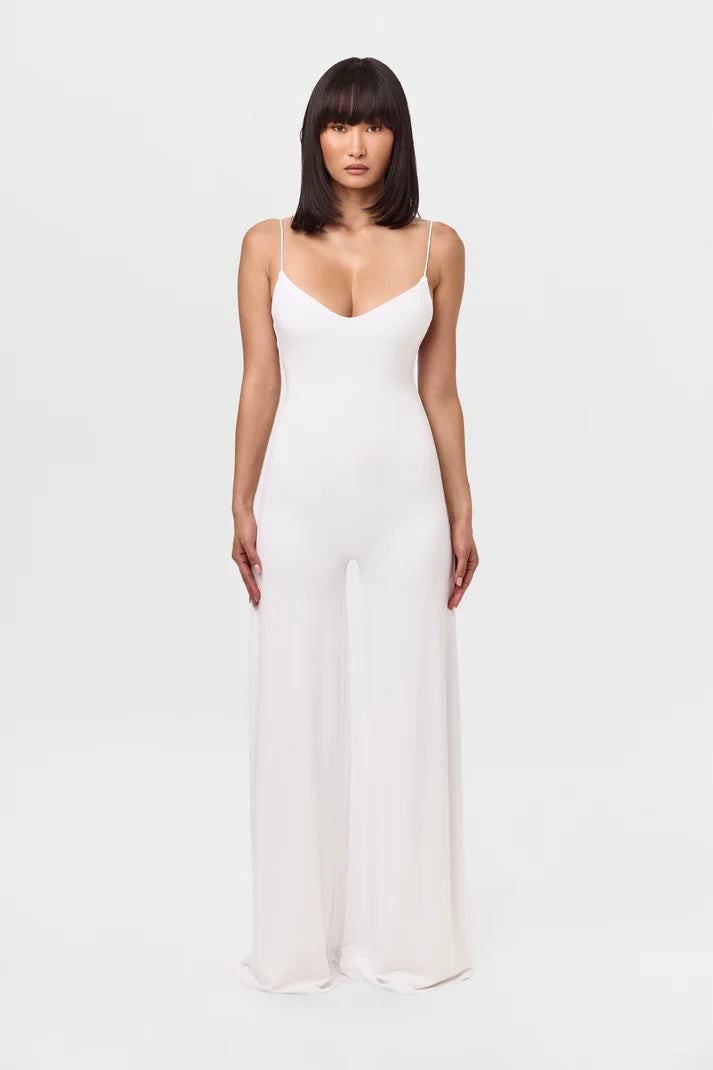 Modern Ribbed Knit Wide-Leg Jumpsuit Modern Ribbed Knit Wide-Leg Jumpsuit — Graduation Outfits