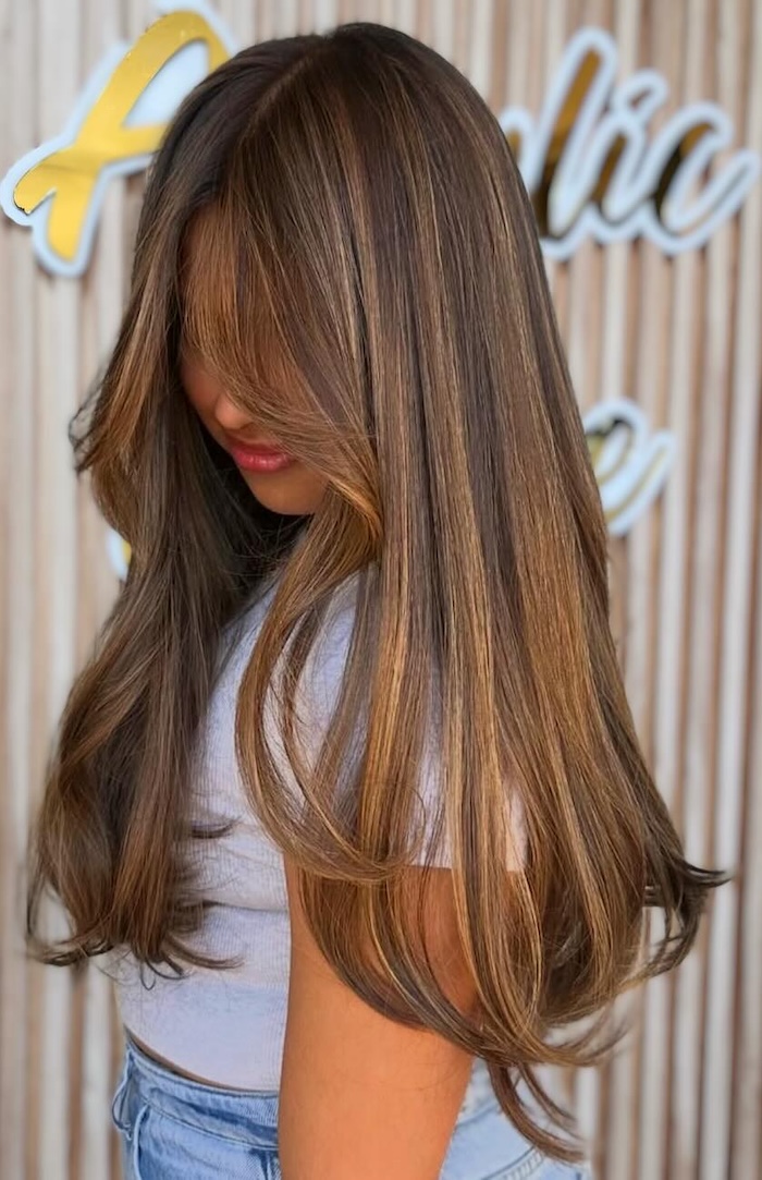 Glossy Face-Framing Honey Caramel — Caramel Balayage