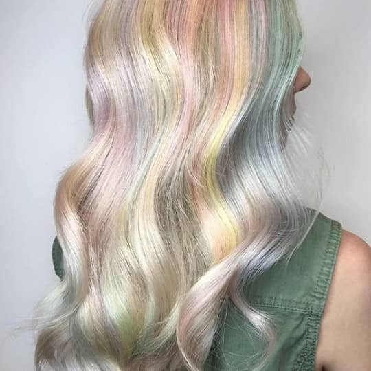 Soft Opal Waves on Layered Collarbone Hair Soft Opal Waves on Layered Collarbone Hair — Opal Hair