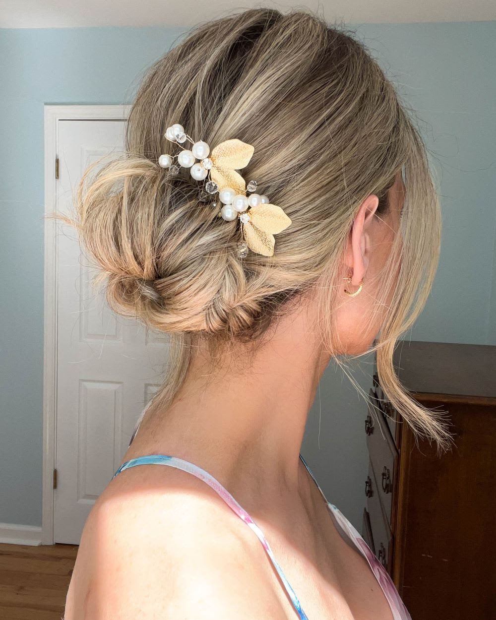 Blonde Updo With Ornate Accessory Blonde Updo With Ornate Accessory — Homecoming Updos
