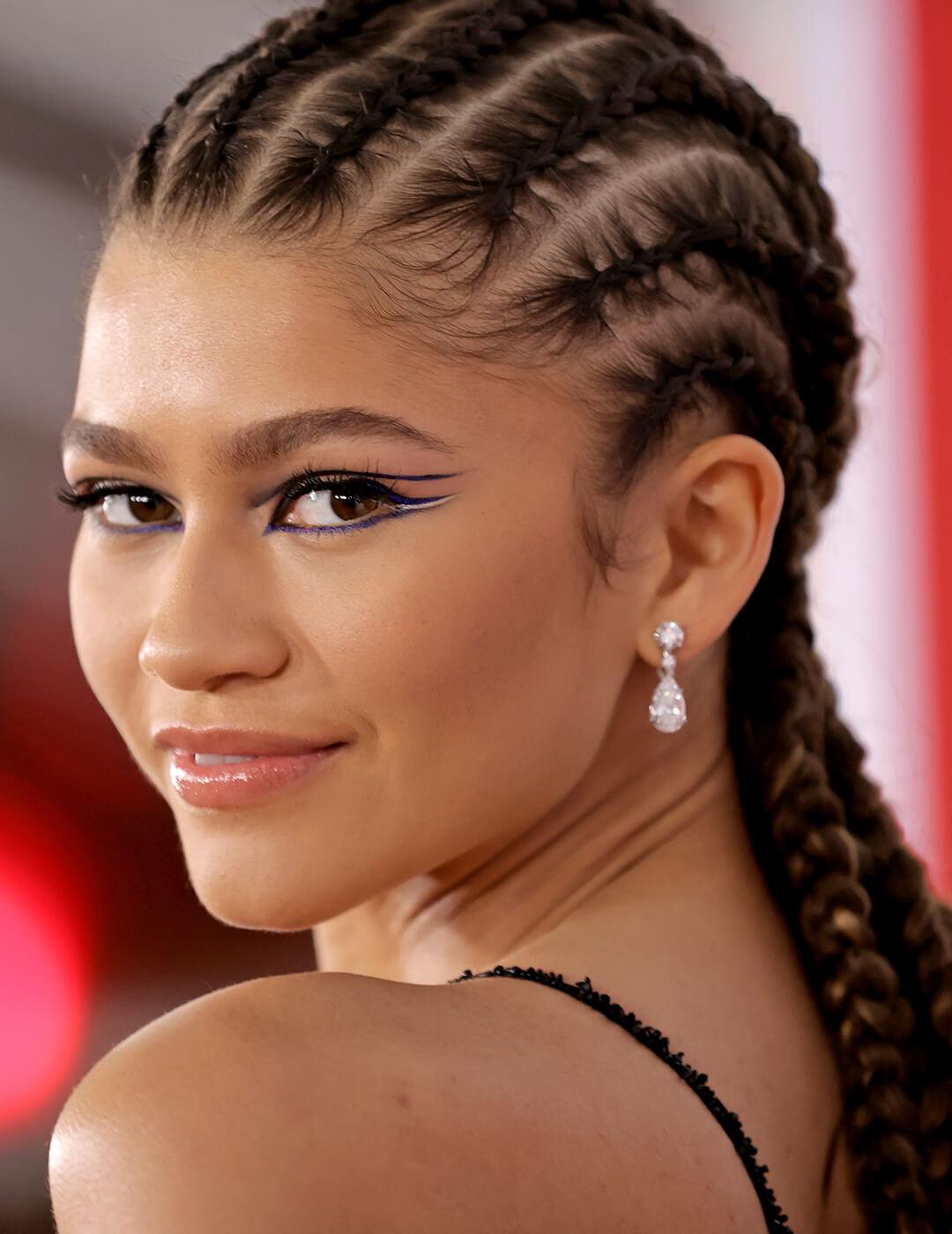 Sleek Cornrows Into Long, Thick Braids