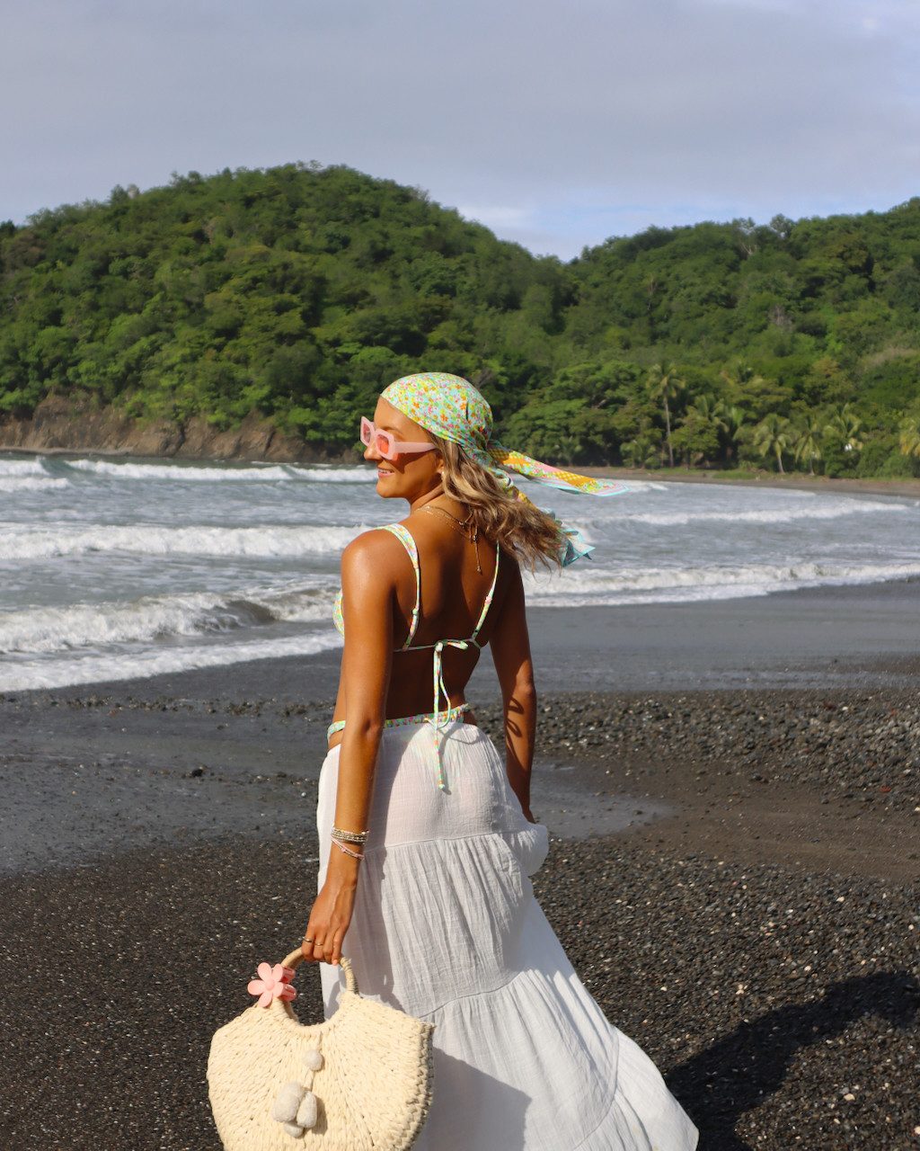 Beachy Breeze with a Sheer Sarong and Bikini — Costa Rica Outfits