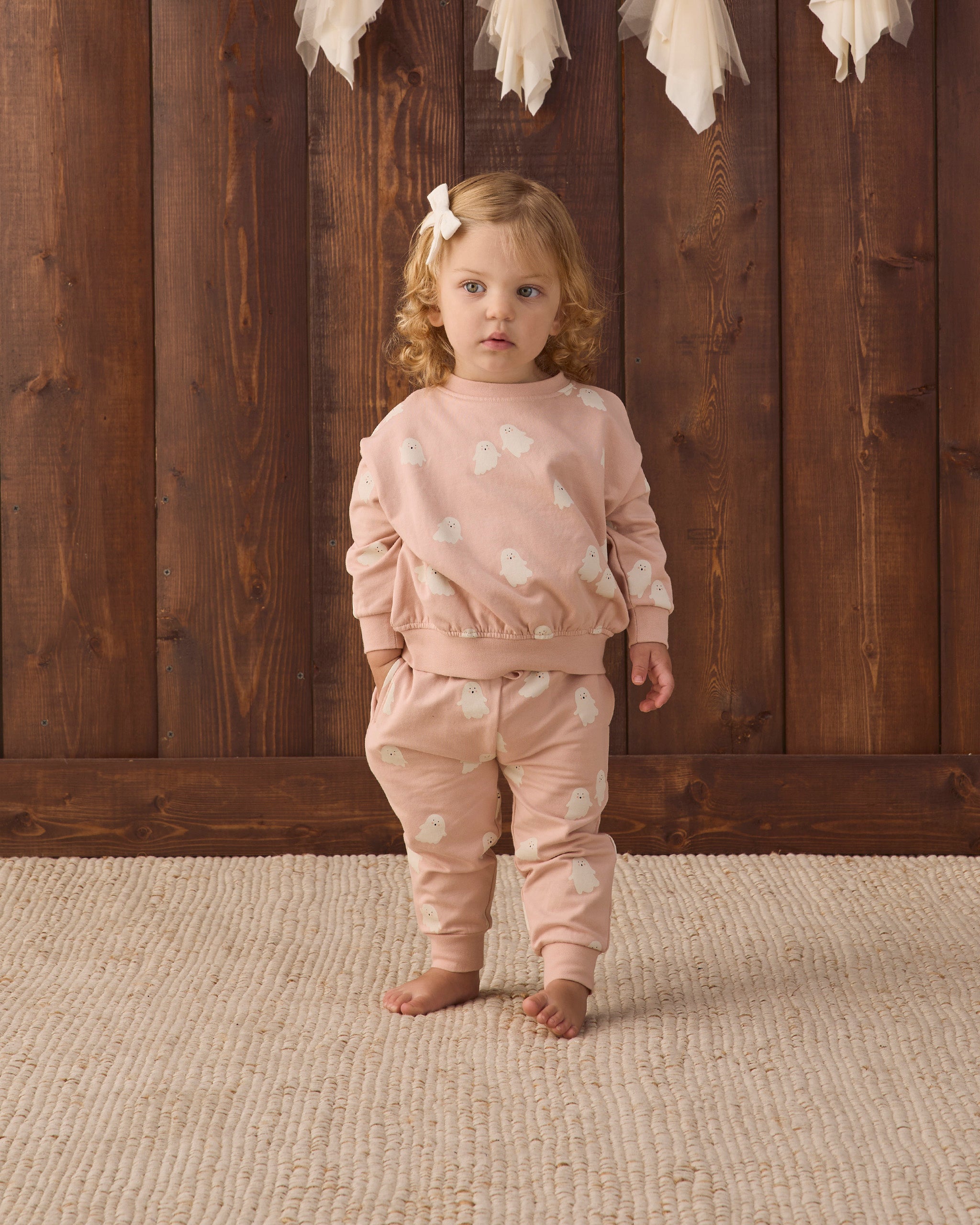 Cozy Pale Pink Animal Print Sweatshirt Set Cozy Pale Pink Animal Print Sweatshirt Set — Baby Outfits