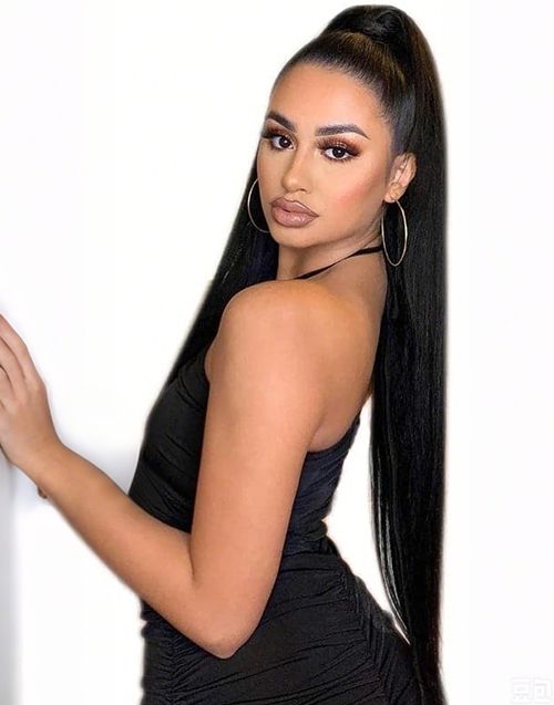 Front View Visual Idea — Ponytail with Extensions