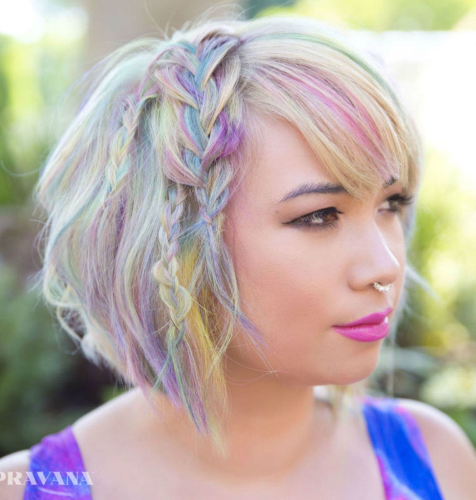 Pastel Rainbow Bob Straight Pastel Rainbow Bob Straight — Pastel Rainbow Hair