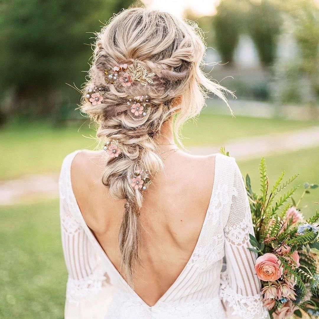 Intricate Braided Hairstyle with Ornate Details — Wedding Hairstyles with Flowers