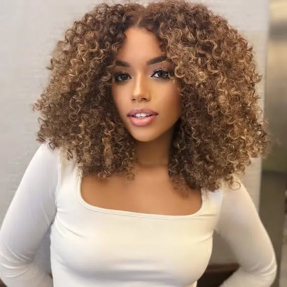 Layers Collarbone Honey Brown with Blonde Highlights — Honey Brown Hair