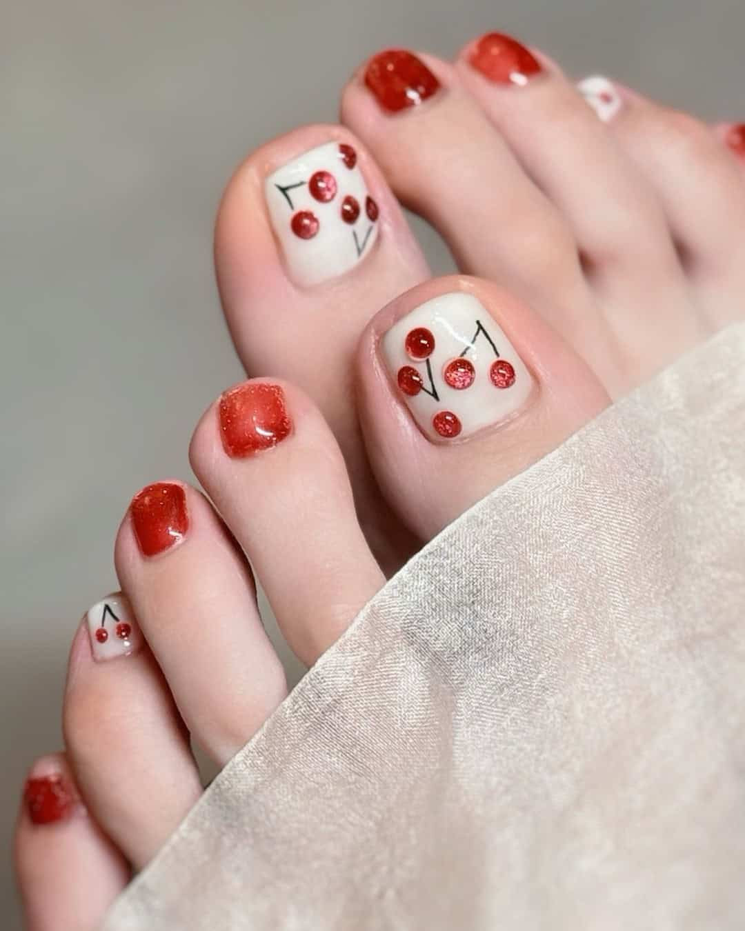 Checkerboard Smiley Face Toes Checkerboard Smiley Face Toes — Toe Nail Art