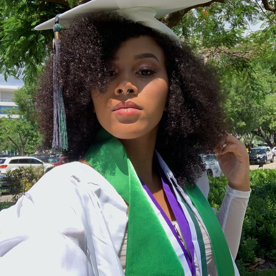 Natural Shoulder-Length Afro Natural Shoulder-Length Afro — Graduation Hairstyles