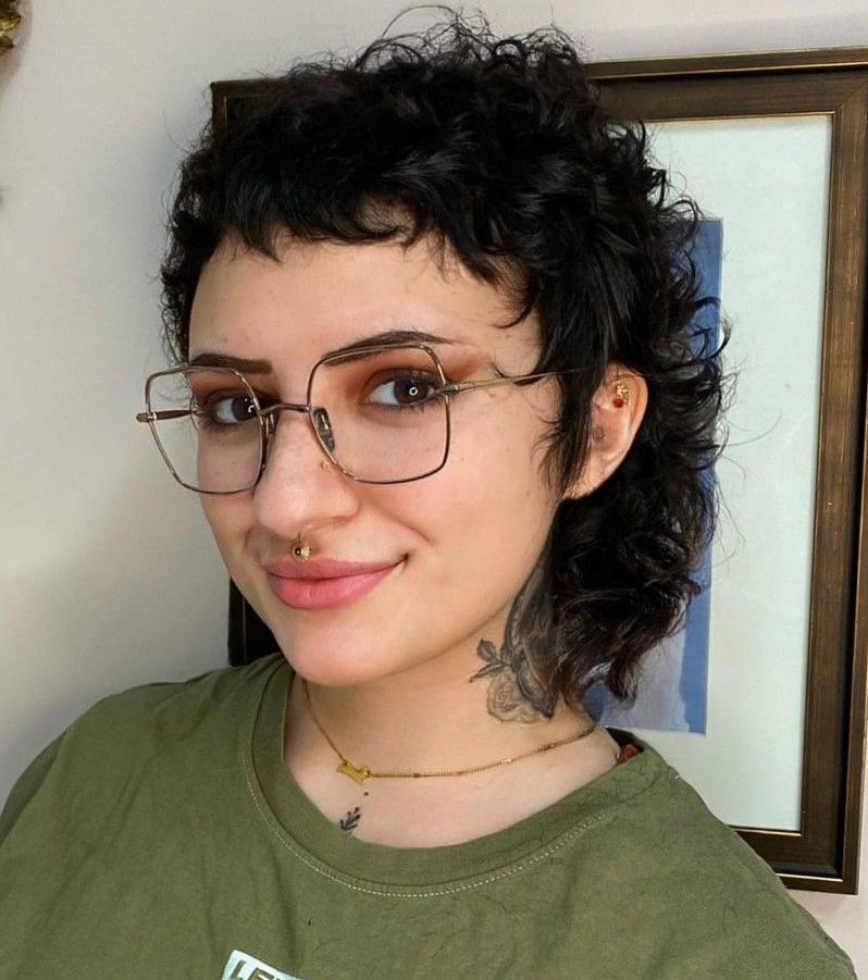 Black Visual Idea — Hairstyles with Glasses