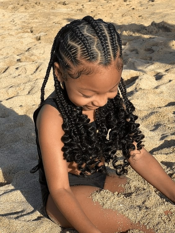 Cornrows to Mid-Back Box Braids Cornrows to Mid-Back Box Braids — Kids Box Braids