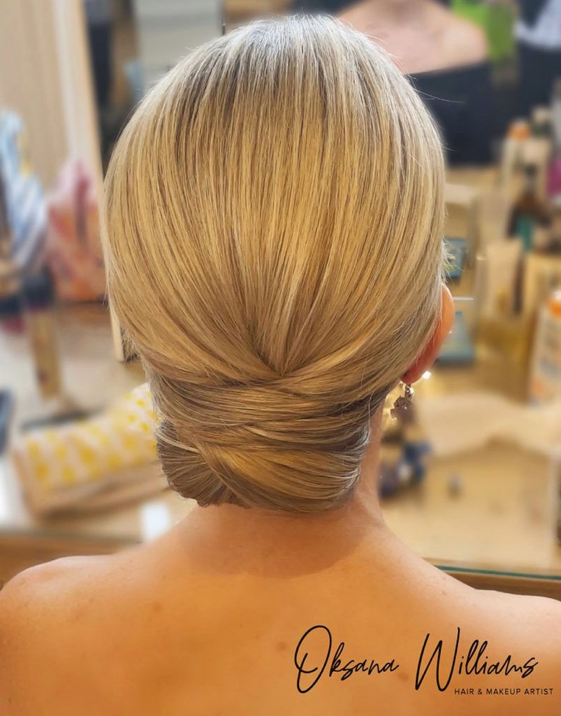 Sleek Low Bun Visual Idea Sleek Low Bun Visual Idea — Sleek Bun Wedding Hair